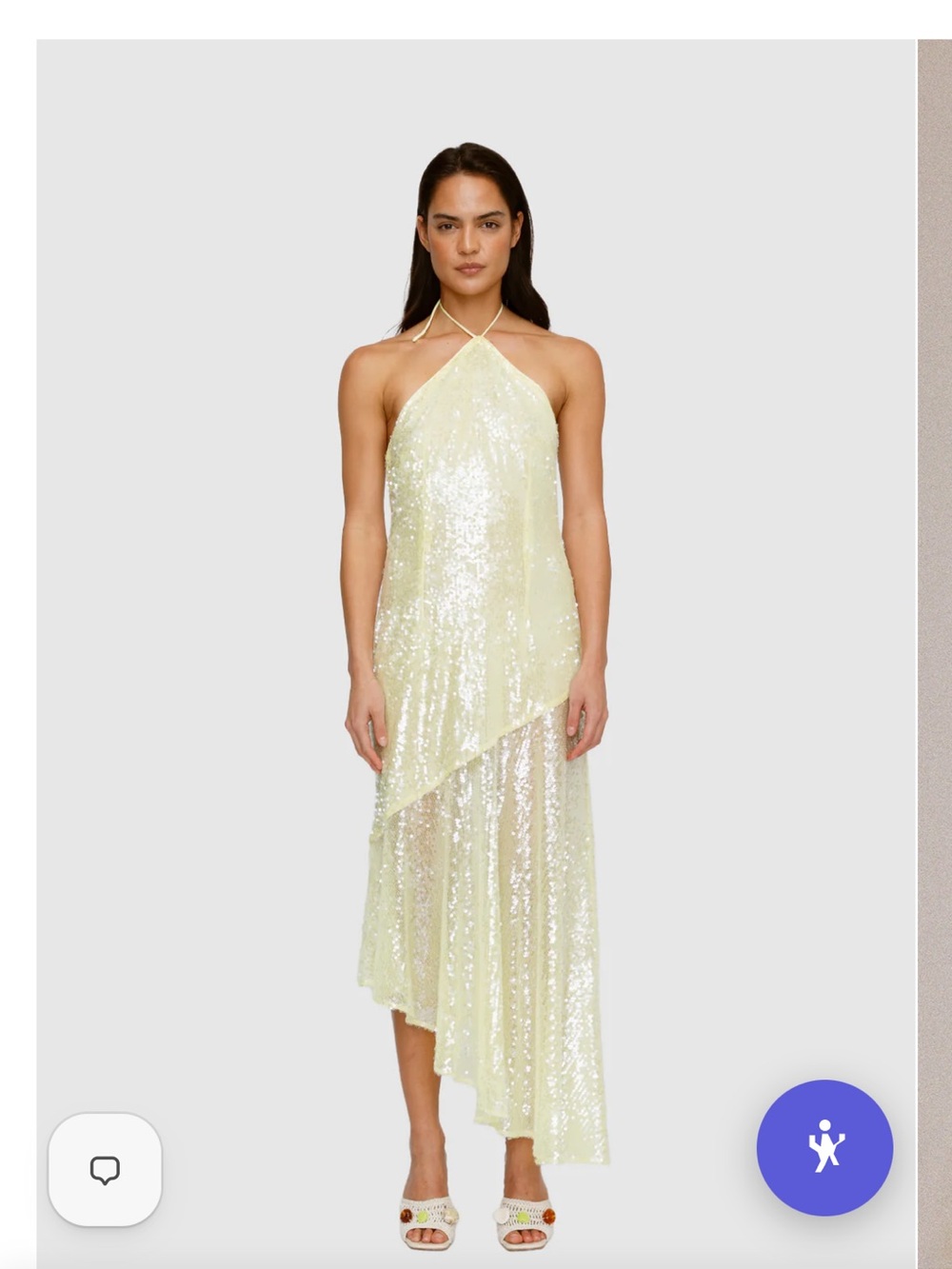 The wolf gang Mina sequin maxi dress